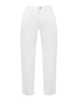 Джинсы Baggy Tapered из комфортного денима с деталью Мониль