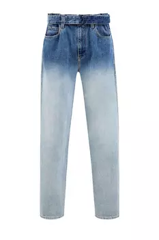 Джинсы из денима Authentic с окрашиванием ручной работы