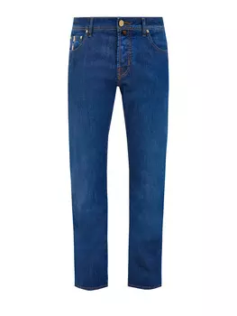 Джинсы из окрашенного вручную денима с ароматической пропиткой