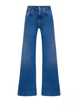 Джинсы Jackie с ароматической пропиткой и патчем из сафьяновой кожи