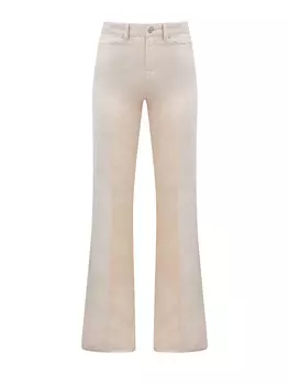 Джинсы-клеш Lotta в стиле 70-х из хлопкового денима и льна