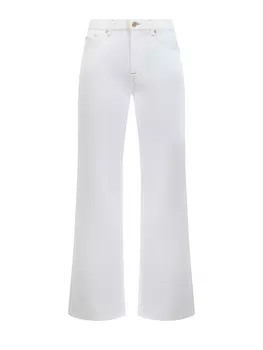 Джинсы-клеш Modern Dojo с нашивкой и контрастной прострочкой