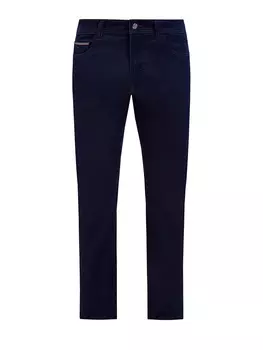 Джинсы Slim Fit из эластичного денима с замшевой нашивкой