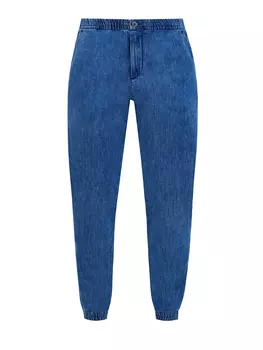 Джинсы в стиле 80-х из хлопкового денима и льна