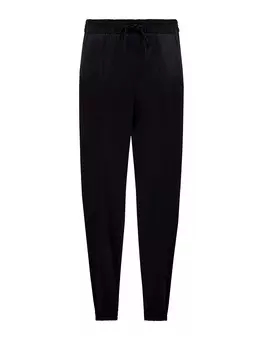 Джоггеры из атласной вискозы и шелка с эластичным поясом