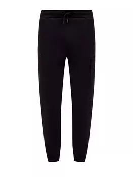 Джоггеры из хлопкового флиса с накладным карманом и логотипом