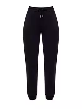 Джоггеры из хлопкового футера с эластичным поясом на кулиске