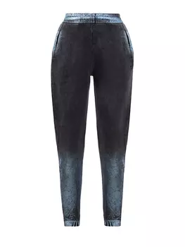 Джоггеры P-Leb с металлизированным пигментным окрашиванием