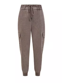 Джоггеры с карманами в стиле карго и поясом на кулиске