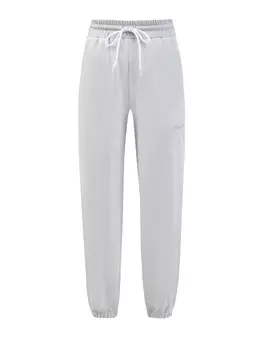 Джоггеры с мерцающей нитью ламе и вышитым логотипом