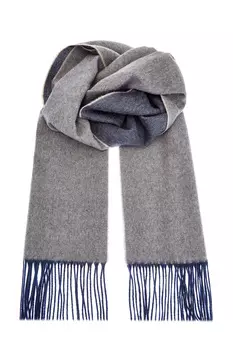 Фактурный шарф из двухцветной кашемировой пряжи