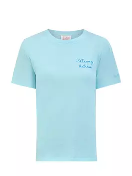 Футболка Emilie из легкого хлопкового джерси с вышивкой