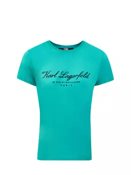 Футболка Hotel KARL из хлопка джерси с принтом