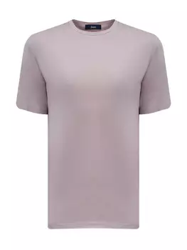 Футболка из эластичного хлопкового джерси с литой эмблемой