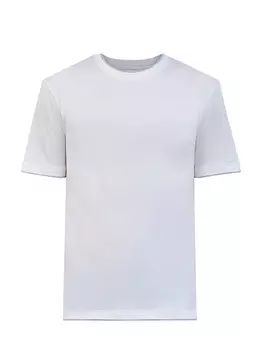 Футболка из дышащего хлопка джерси с двойной окантовкой