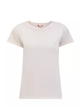 Футболка из джерси с трикотажным воротом и логотипом в тон