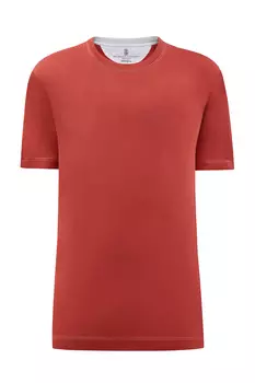 Футболка из гладкого джерси с контрастными швами