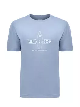 Футболка из гладкого хлопка джерси с принтом Surfing