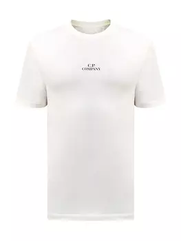 Футболка из гладкого хлопка с макро-принтом на спинке