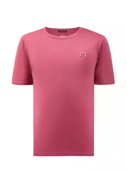 Футболка из гладкого хлопкового джерси с вышитым логотипом