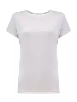 Футболка из гладкого тенсела и хлопка с принтом Collect Moments