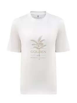 Футболка из хлопка джерси с принтом The Golden Age