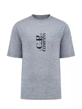 Футболка из меланжевого хлопка джерси с принтом Sailor