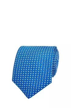 Галстук из шелка с геометрическим принтом