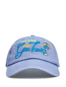 Хлопковая бейсболка Davis с объемной вышивкой