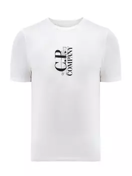 Хлопковая футболка из джерси с контрастным макро-принтом