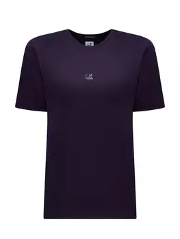 Хлопковая футболка из гладкого джерси с логотипом