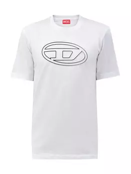 Хлопковая футболка T-Just с макро-логотипом Oval D