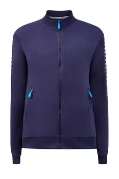 Хлопковая толстовка из гладкого футера с жаккардовым декором