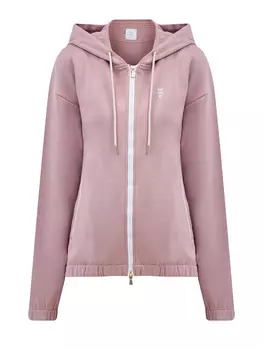 Хлопковая толстовка с капюшоном и эластичными кромками