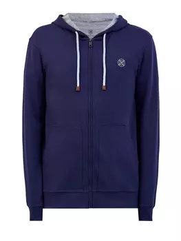 Хлопковая толстовка с капюшоном и вышитым логотипом