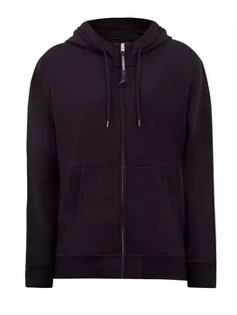 Хлопковая толстовка с макро-вышивкой и эластичной отделкой