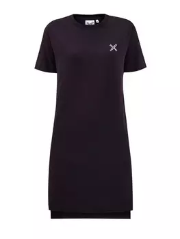 Хлопковое платье-футболка с принтом Little X