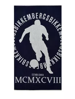 Хлопковое полотенце с контрастным принтом Soccer