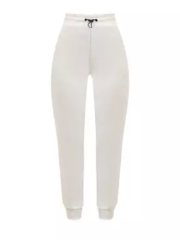 Хлопковые брюки-джоггеры с поясом на регулируемой кулиске