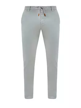 Хлопковые брюки в стиле sprezzatura с поясом на кулиске