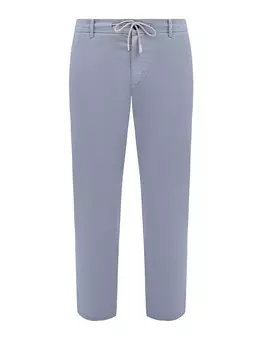Хлопковые брюки в стиле sprezzatura с поясом на кулиске