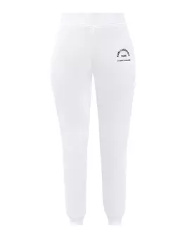 Хлопковые джоггеры с контрастной аппликацией