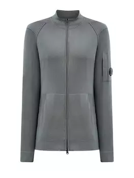 Хлопковый кардиган Sea Island на молнии с фирменной линзой