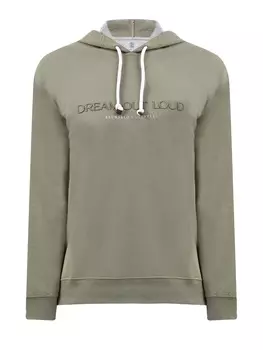 Худи из хлопкового футера с объемной вышивкой Dream Out Loud