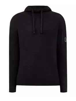 Худи из мягкой шерсти мериноса с регулируемым капюшоном