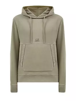 Худи из окрашенного вручную хлопка с вышитым логотипом