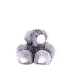 Игрушка в виде коалы из густого меха финской лисы натурального окраса