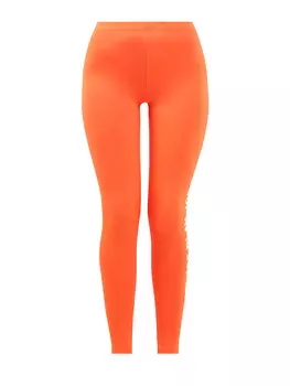 Эластичные леггинсы с контрастным макро-принтом