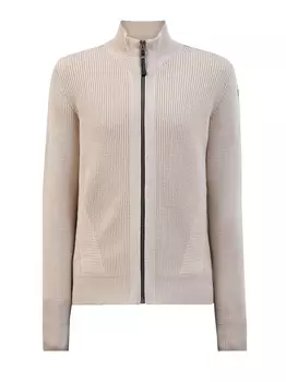 Кардиган Manny из шерстяной и хлопковой пряжи с фирменным патчем