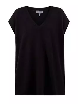 Кашемировый жилет с разрезами на молниях